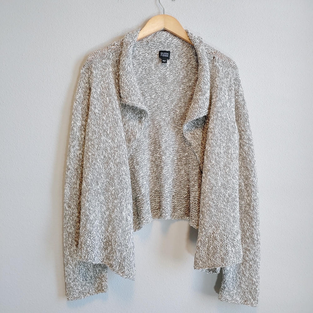 Eileen Fisher Sweater Knit Cardigan Sz L